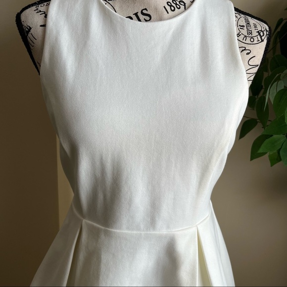 Lulus Cutout and About White Skater Dress Sz M - Picture 5 of 16